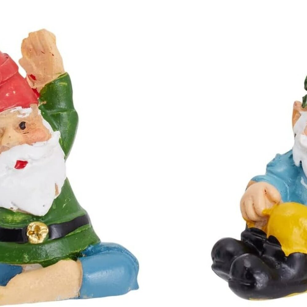 4 Pieces Mini Garden Gnomes, Outdoor Statue Set in Funny Poses for Yoga Gifts, P - Picture 7 of 9
